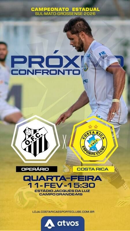 Imagem de compartilhamento para o artigo Costa Rica e Águia Negra empatam em duelo emocionante no Laertão da MS Todo dia